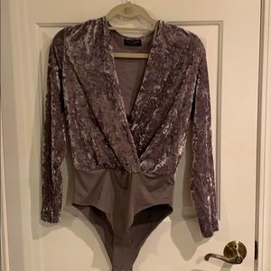Velvet bodysuit